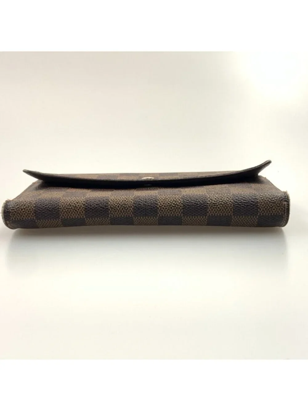 Louis Vuitton Damier Portefeuille International Trifold Wallet Dark Brown